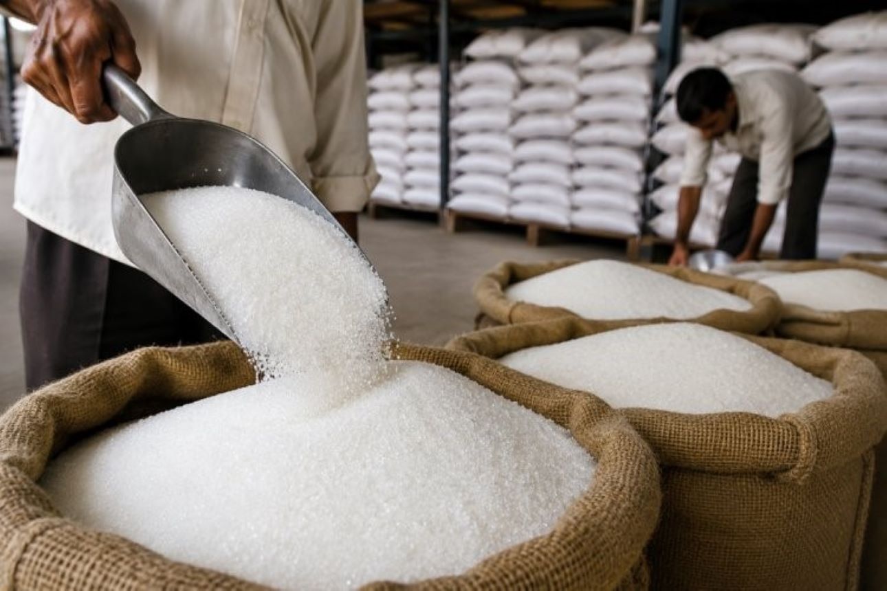 Central Government imposed stockholding limits on sugar dealers across India from 1 August to 30 November 2026